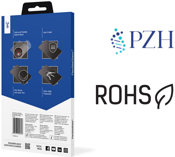 Szkło hybrydowe 3MK FlexibleGlass do Poco M4 Pro 5G (5903108448956) - obraz 5
