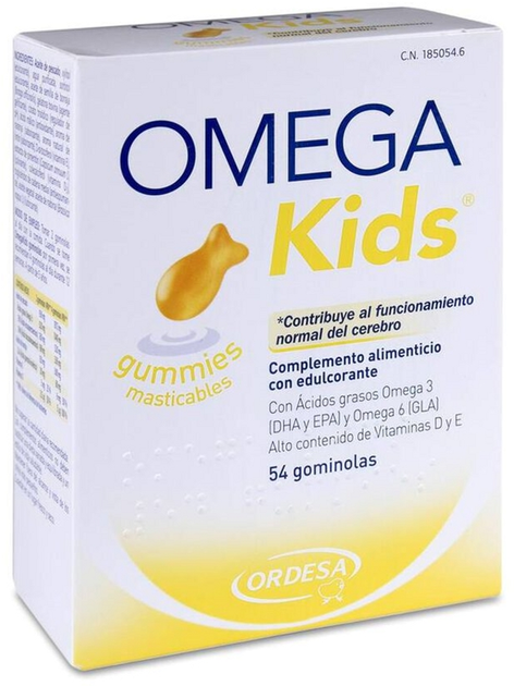 Kwasy tłuszczowe Ordesa Omega Kids Gummies 54 Units (8426594077006) - obraz 1