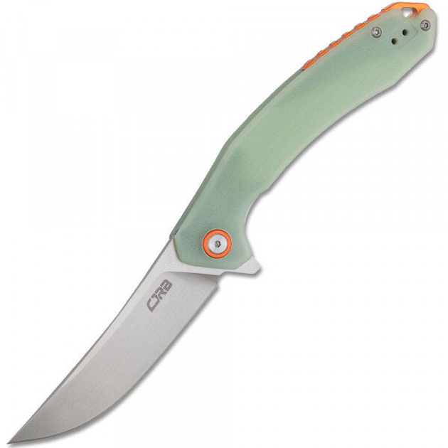 Ніж складаний туристичний з кліпсою CJRB Gobi G10 (J1906-NTG) D2 mint green - зображення 1