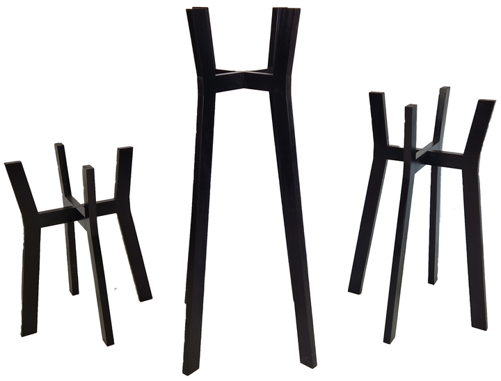 Подставки для вазонов из дерева WoodDecor композиция Black. - изображение 2