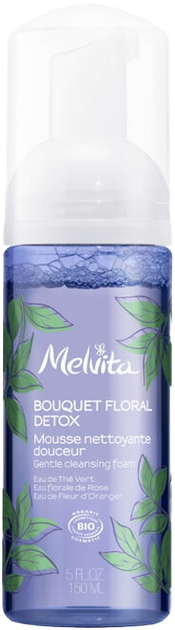 Pianka do mycia twarzy Melvita Bouquet Floral Detox Organic Gentle Cleansing Foam 150 ml (3284410046330) - obraz 1