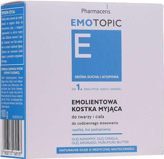 Mydło do mycia twarzy Pharmaceris E Emotopic Soap 100 g (5900717169197) - obraz 1