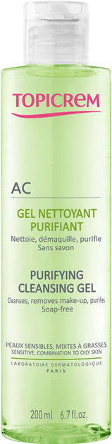 Żel do mycia twarzy Topicrem AC Purifying Cleansing Gel 200 ml (3700281702774) - obraz 1