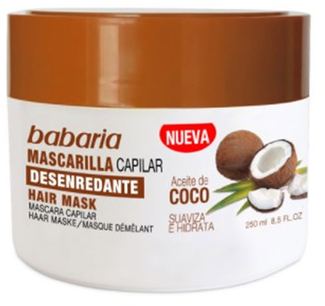 Maska do włosów Babaria Hair Mask Coconut Oil 400 ml (8410412220187) - obraz 1