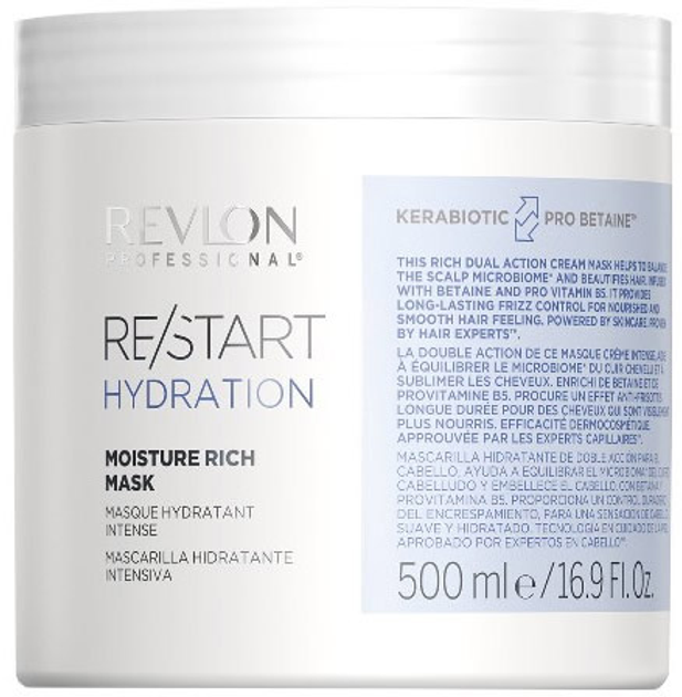 Maska do włosów Revlon ReStart Hydration Hair Mask 500 ml (8432225114576) - obraz 1