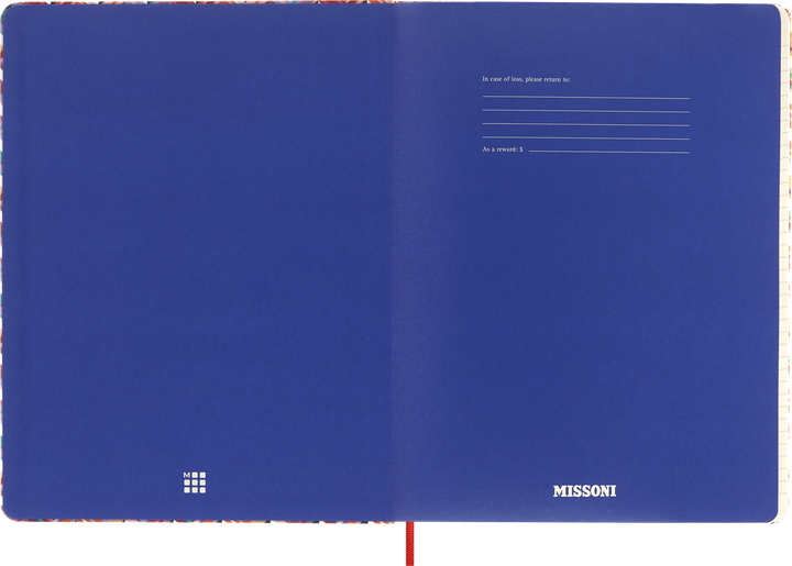Блокнот Moleskine Limited Missoni Великий 19х25 см в лінію Канва (8051575589737) - зображення 4