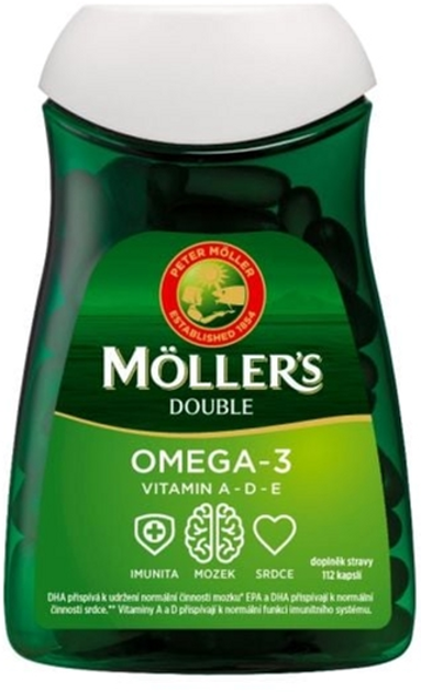 Жирные кислоты Mollers Dobbel's Omega 3 112 капсул (7070866023744 ...
