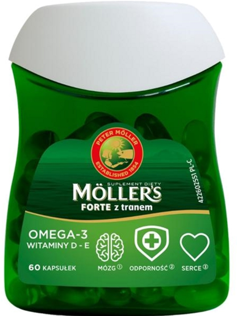 Жирные кислоты Mollers Forte Omega 3 60 капсул (7070866023775) – фото ...