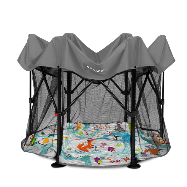 Манеж Lionelo ROEL GREY MULTICOLOR - изображение 3