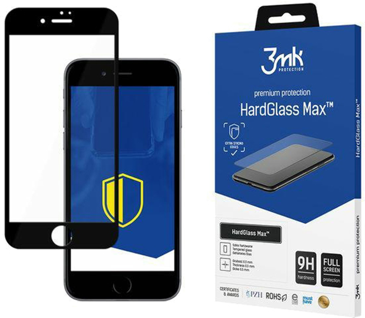 Захисне скло 3MK HardGlass для Apple iPhone 7 Plus / 8 Plus Black (5901571151045) - зображення 1