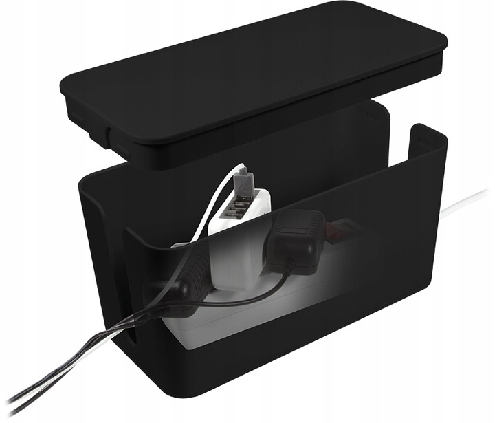 Органайзер для кабелю Logilink Cable Box M Black (KAB0060) - зображення 2