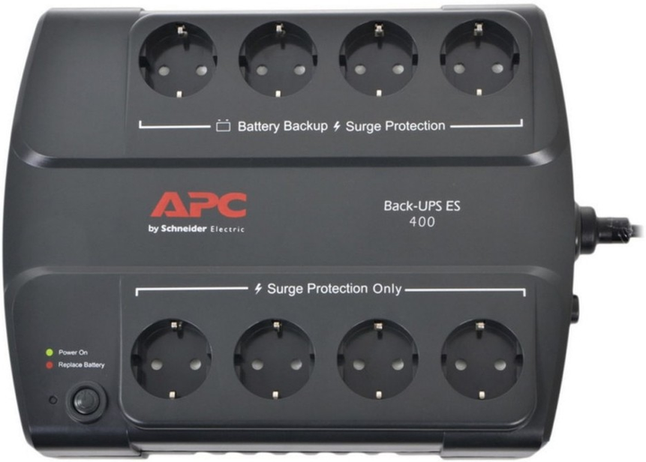 ДБЖ APC BE400-GR Back-UPS ES 400VA (731304233367) - зображення 2