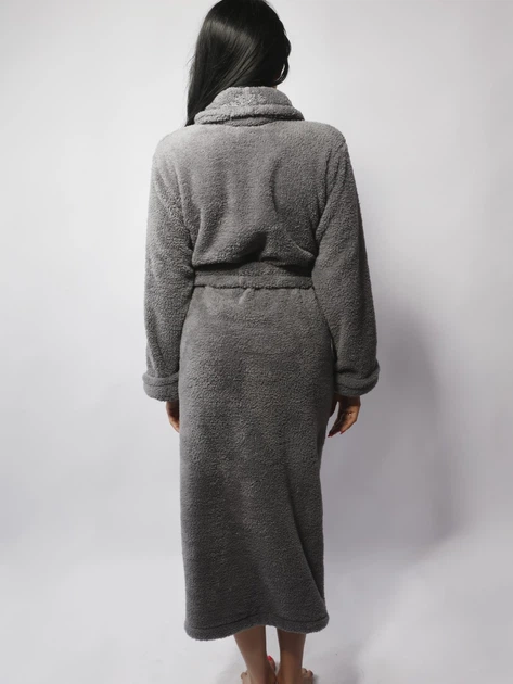 Халат жіночий великого розміру DKaren Eliza XL Сірий (5903251437548) - зображення 6