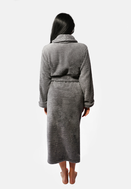 Szlafrok damski ciepły DKaren Eliza 2XL Grey (5903251437555) - obraz 3