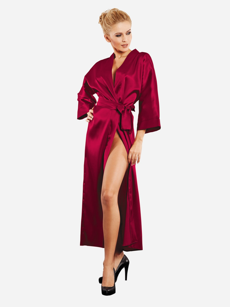 Халат жіночий великого розміру DKaren Plus Size 130 10XL Crimson (5901780637125) - зображення 1