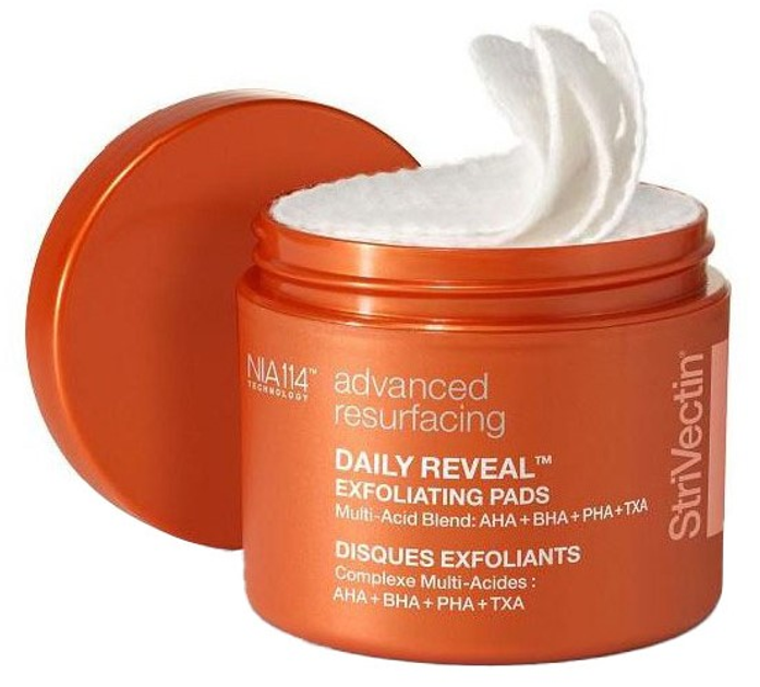 Peeling do twarzy Strivectin Daily Reveal Pads Exfoliating 60 Uds x 120g (810014320809) - obraz 1