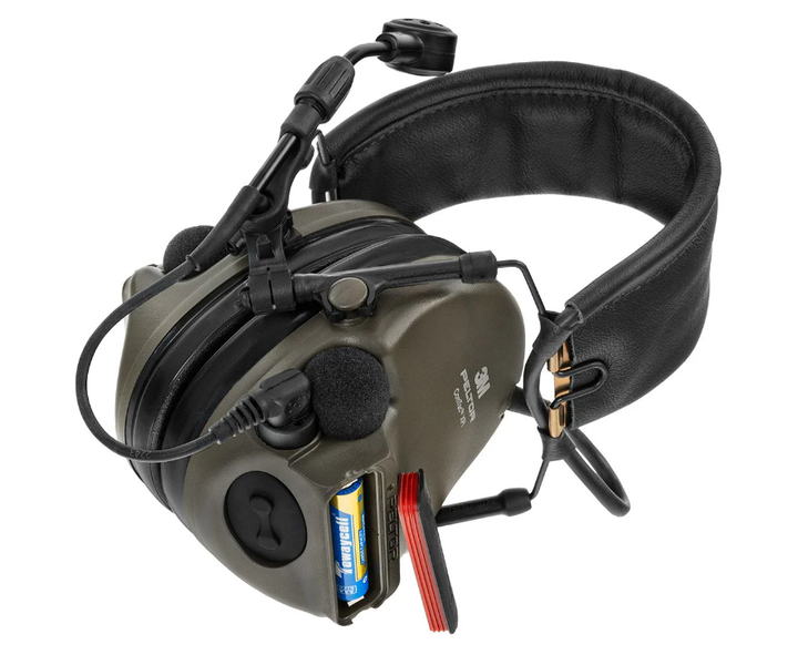 Профессиональные Вертикальные Активные Тактические Наушники Peltor ComTac XPI Олива MT20H682FB-38 - изображение 4