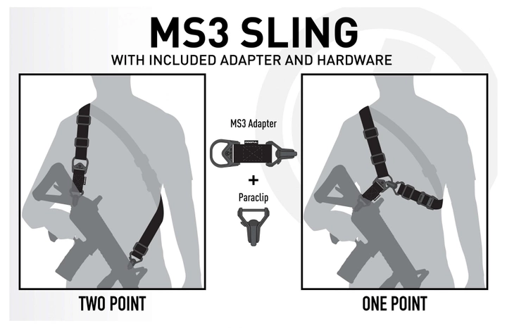 Ремінь збройовий одно-двохточковий Magpul MS3 GEN2 Black - изображение 2