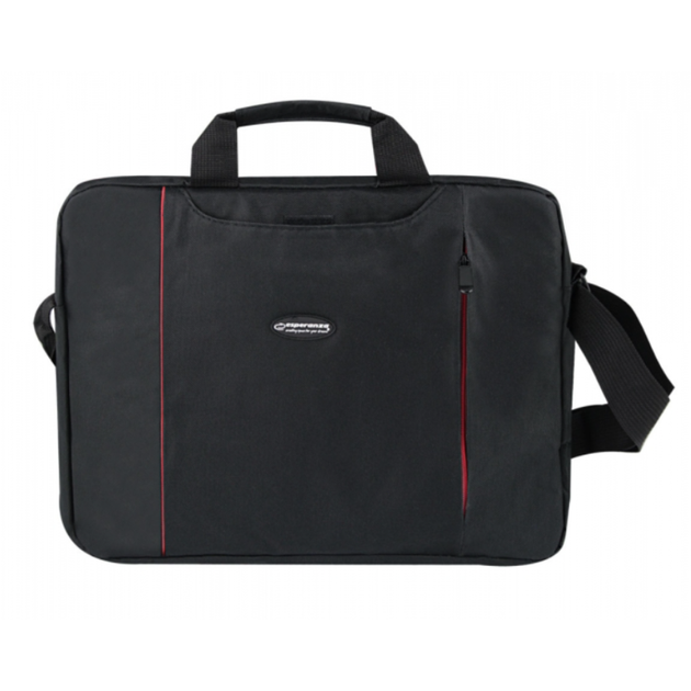 Сумка для ноутбука Esperanza ET192 Salerno 15.6" Черный с красным - изображение 2