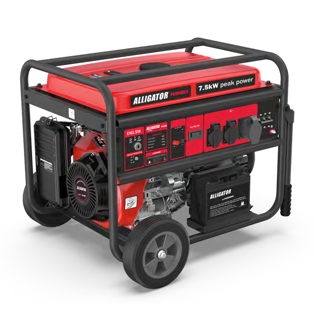 Генератор 7,0кВт для дома ALLIGATOR бензиновый с система AVR 230В ...