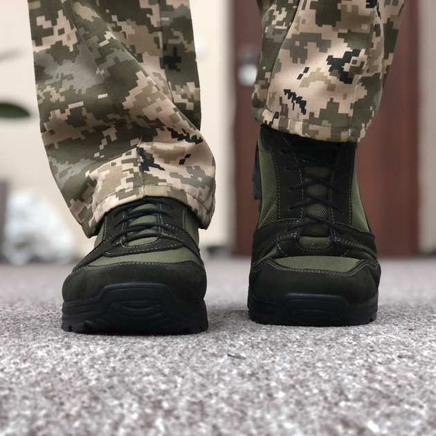 Тактические летние кроссовки ЗСУ олива, военная обувь размер 40 - изображение 2