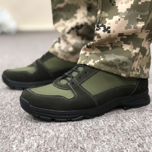 Тактические летние кроссовки ЗСУ олива, военная обувь размер 38 - изображение 2