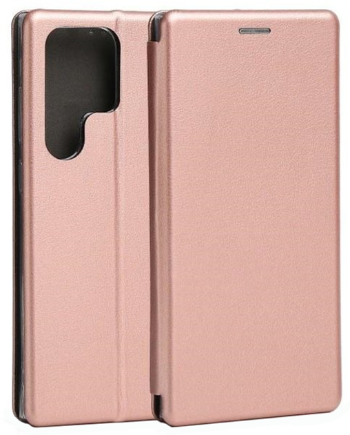 Etui z klapką Beline Book Magnetic do Samsung Galaxy S23 Ultra Rose gold (5905359811756) - obraz 1