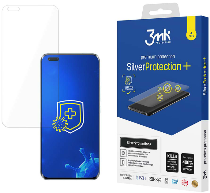 Захисна плівка 3MK SilverProtection+ для Honor Magic 5 Pro антибактеріальна (5903108530248) - зображення 1