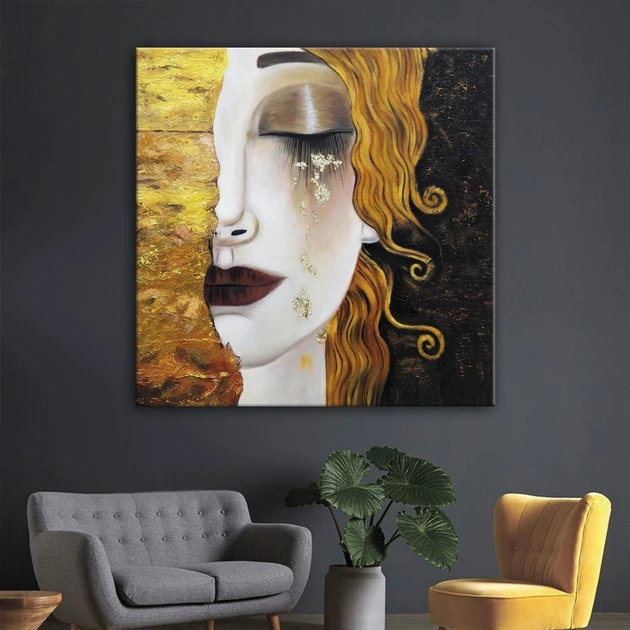 Картина Золотые слезы Густав Климт 40x40 см (Код товара: idea-44) - Фото 3 Картина Золотые слезы Густав Климт 40x40 см (Код товара: idea-44) - изображение 3