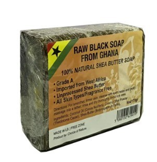 Африканское натуральное черное мыло African Black soap 170 грамм 12341 ...