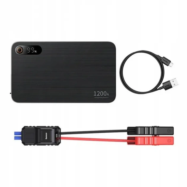 Rozrusznik samochodowy przenośny Baseus Super Energy Pro+ 1200 A Car Jump Starter Black (C00245700111-00) - obraz 8