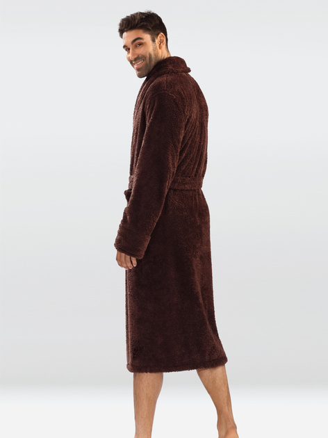 Халат чоловічий махровий DKaren Male Housecoat 130 M Chocolate (5901780647230) - зображення 2