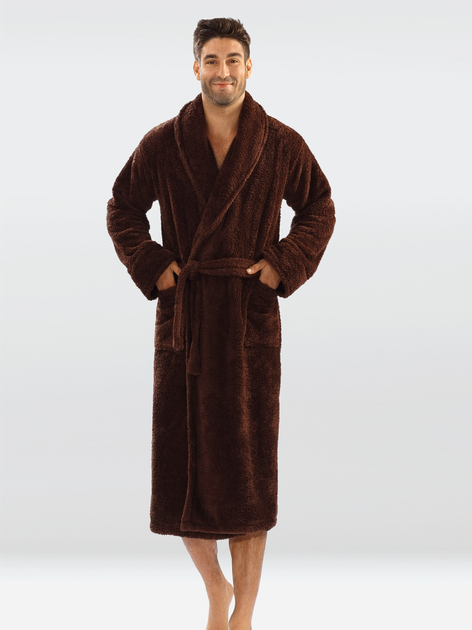 Халат чоловічий махровий DKaren Male Housecoat 130 XL Chocolate (5901780647254) - зображення 1