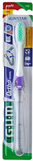 Podróżna szczoteczka do zębów Gum Orthodontic Toothbrush Travel 125 (70942501255) - obraz 1
