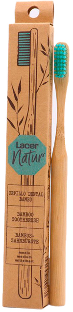 Щітка для зубів Lacer Natur Bamboo Medium Adult Toothbrush 1U (8470001953179) - зображення 1
