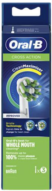 Набір Oral-B Cross Action Toothbrush Refill 3 Pcs. (4210201317104) - зображення 1