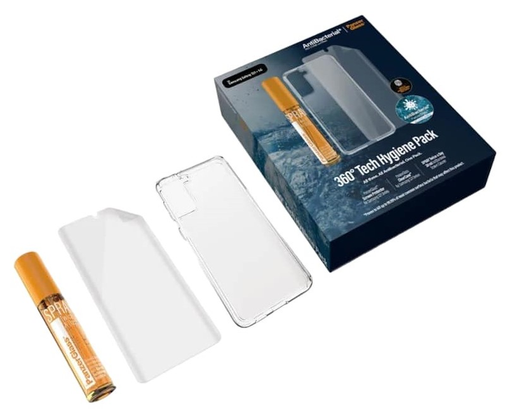 Захисний набір Panzer Glass Start для Samsung Galaxy S21 захисна плівка + чохол + спрей 30 мл (5711724272592) - зображення 3