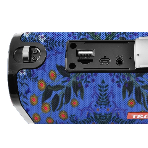 Портативная беспроводная Bluetooth колонка TG-123 blue - изображение 4
