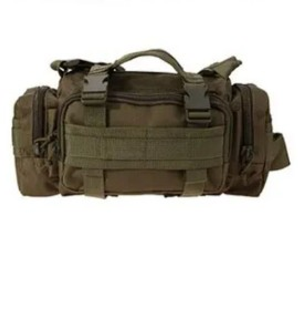Рюкзак-сумка тактична, на пояс або плече Molle 6 Літрів олива - зображення 1