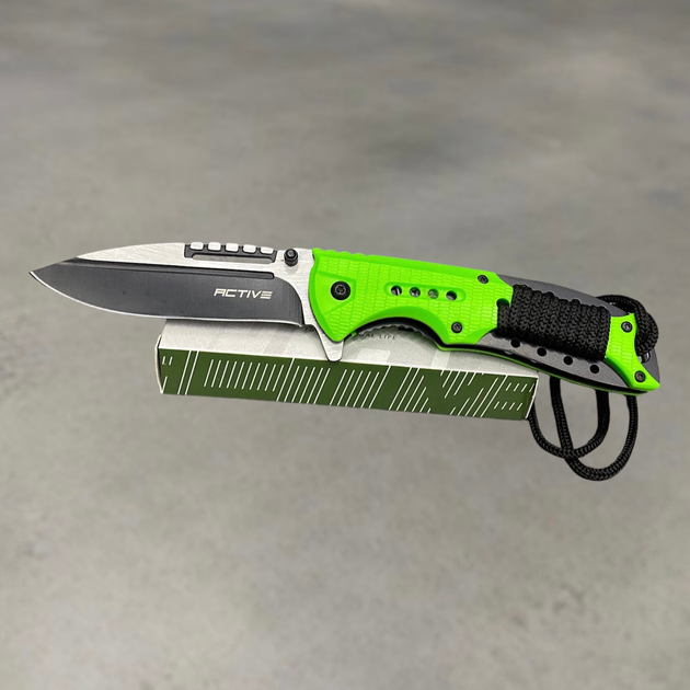 Нож Active Roper Green, нержавеющая сталь, складной нож для военных* - изображение 1
