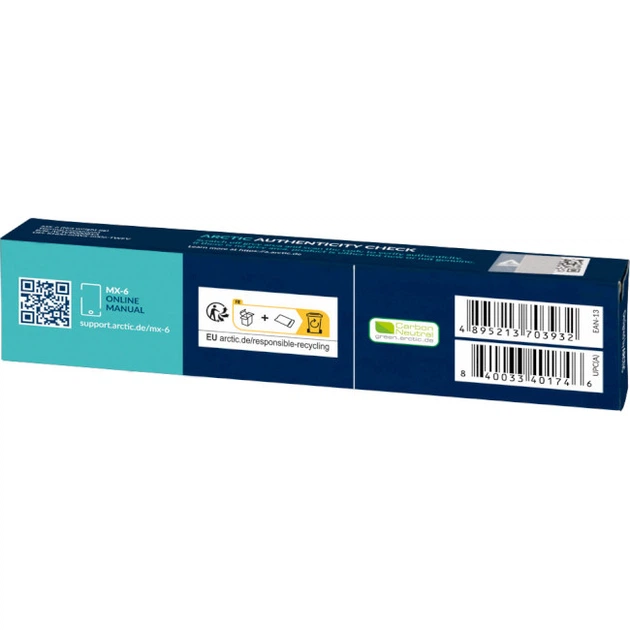 Термопаста Arctic MX-6 8г (ACTCP00081A) - Фото 3 Термопаста Arctic MX-6 8г (ACTCP00081A) - изображение 3