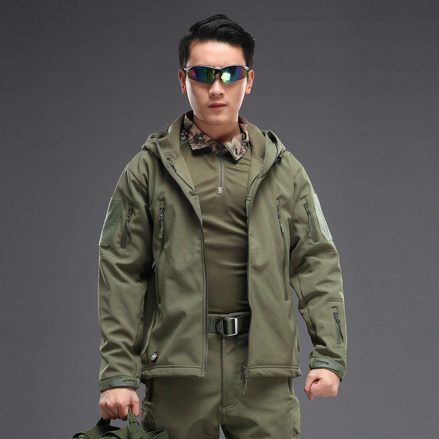 Тактична куртка Pave Hawk PLY-6 Green 2XL чоловіча армійська водонепроникна осінь-зима - зображення 1