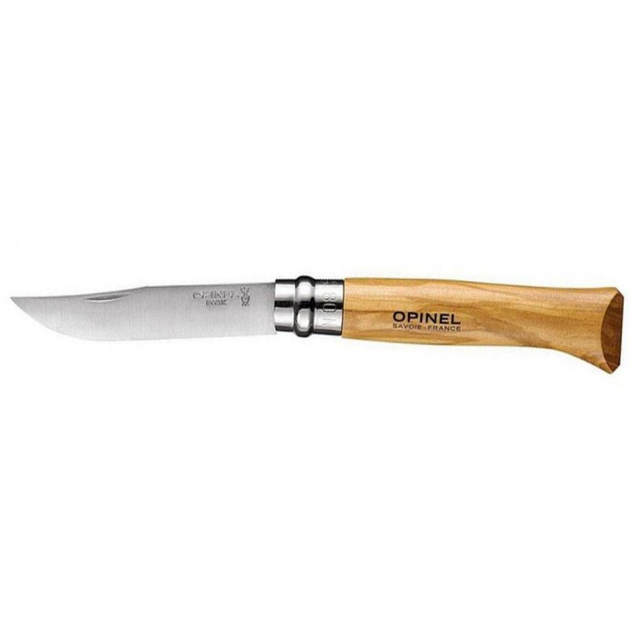 Нож Opinel №8 Inox VRI, кожаный чехол + коробка (1193) - изображение 1