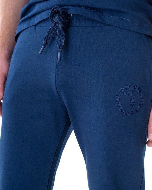 Штани спортивні чоловічі TRUSSARDI JEANS (52P00253-1T005813-U285/22) Синій M - Фото 3 Штани спортивні чоловічі TRUSSARDI JEANS (52P00253-1T005813-U285/22) Синій M - изображение 3
