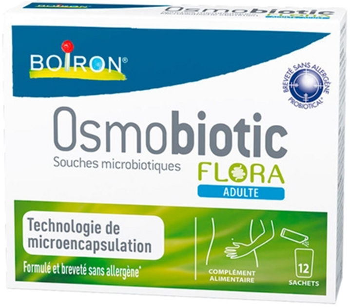 Probiotyki Boiron Osmobiotic Flora Adult 12 Sachets (8470001998958) - obraz 1