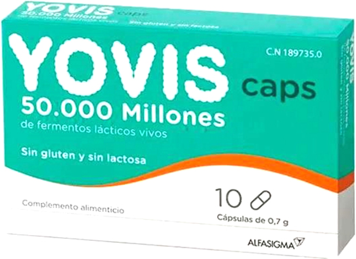 Probiotyk Alfasigma Yovis 10 Capsules (8470001897350) - obraz 1