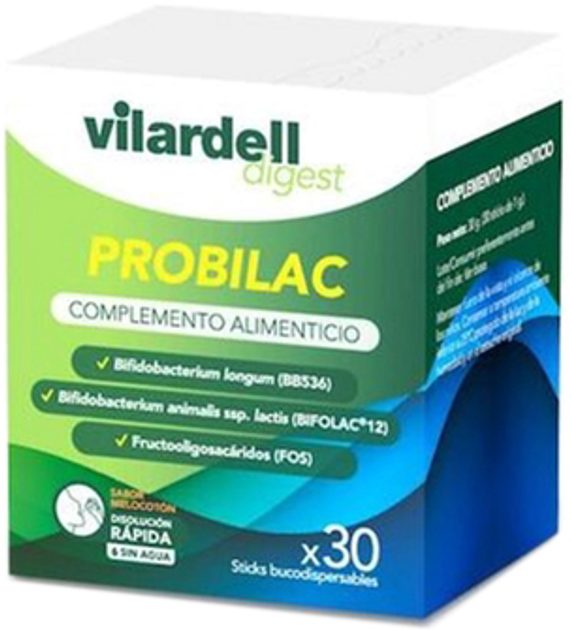 Комплекс пребіотиків і пробіотиків Vilardell Digest Probilac 30 пакетиків (8470001924537) - зображення 1