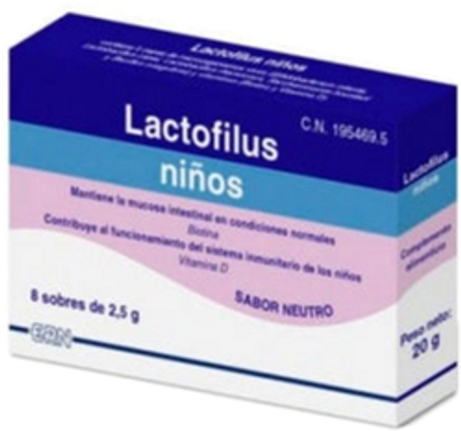 Probiotyk ERN Lactofilus Children 8 Sachets x 2.5 g (8436029100216) - obraz 1