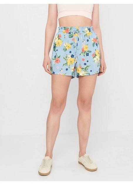 Шорти C&A 36 Блакитний 2144469_цветы_03 - Фото 1 Шорти C&A 36 Блакитний 2144469_цветы_03 - зображення 1