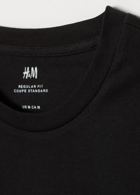 Футболка H&M XL Чорний 0685816_ч_05 - зображення 2